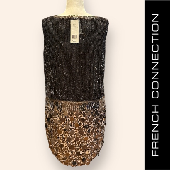 NWT‎ French Connection Women's Sparkle Hour Dress, Size 10, MSRP $398 - Picture 5 of 12